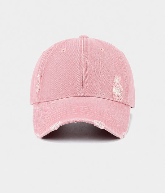 Ripped Denim Men's Distressed Washed Baseball Cap – view 1