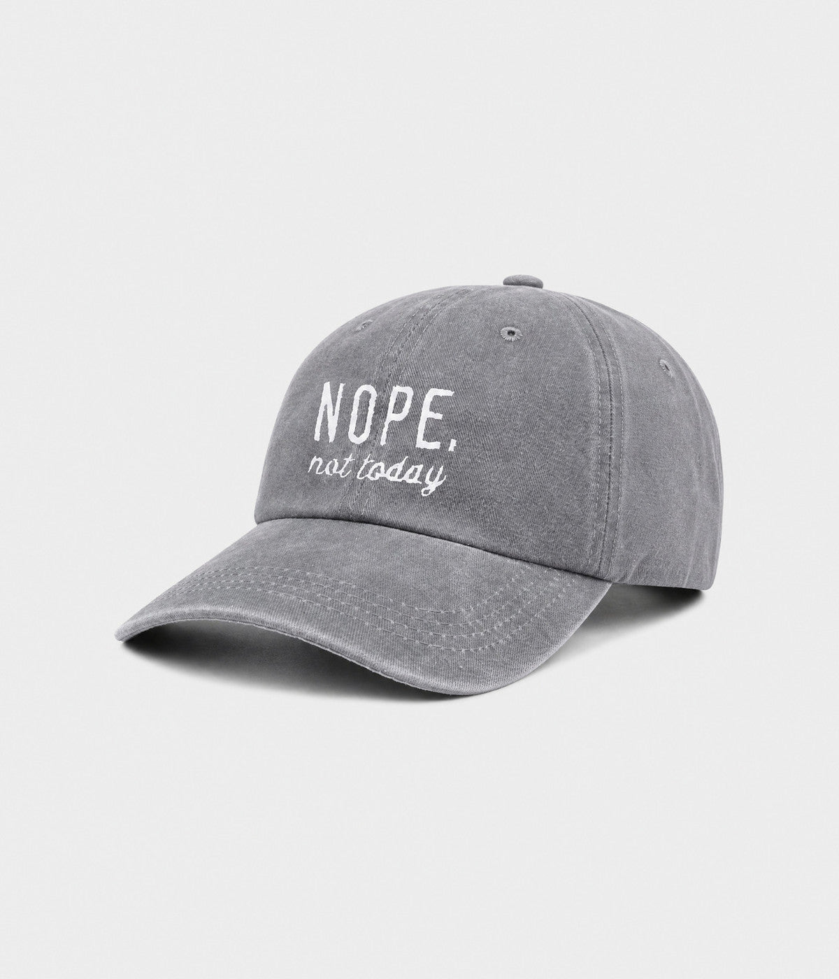 Nope, Not Today Men's Embroidered Washed Cotton Baseball Cap – view 9