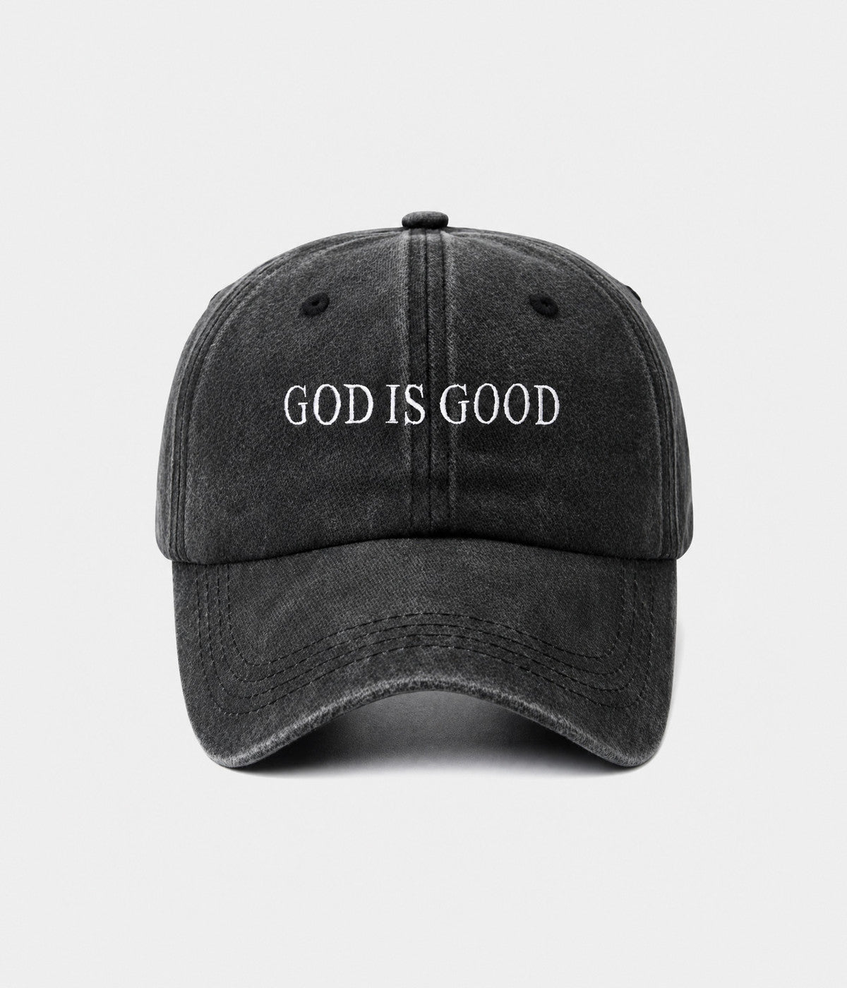 God Is Good Men's Washed Cotton Baseball Cap – view 1