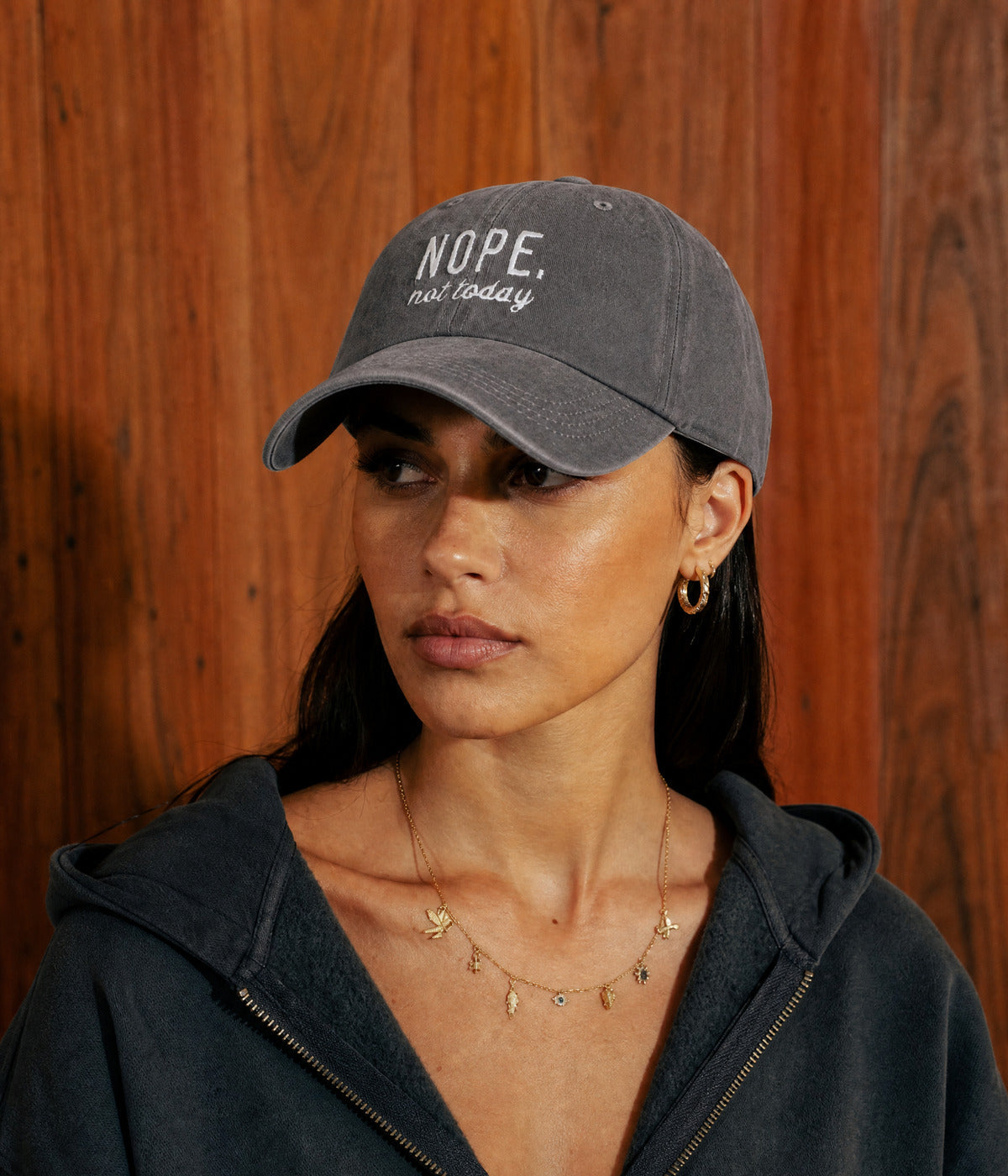 Nope, Not Today Men's Embroidered Washed Cotton Baseball Cap – view 8