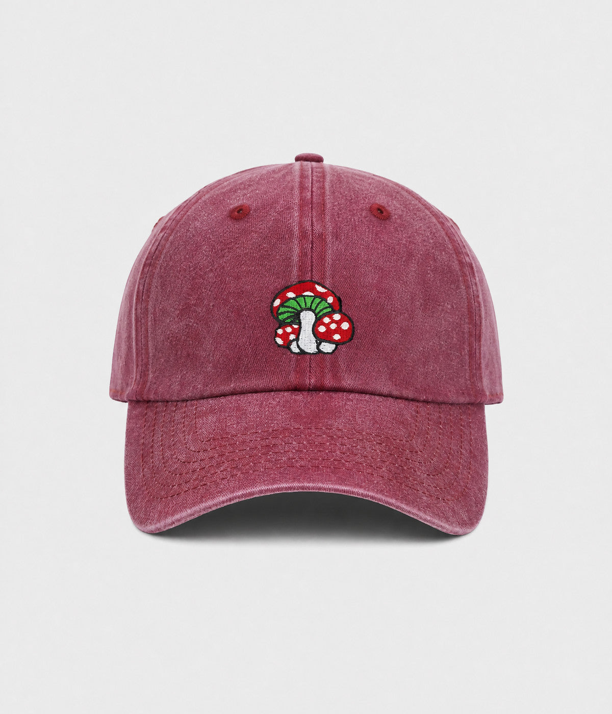 Mushroom Men's Embroidered Washed Cotton Baseball Cap – view 17