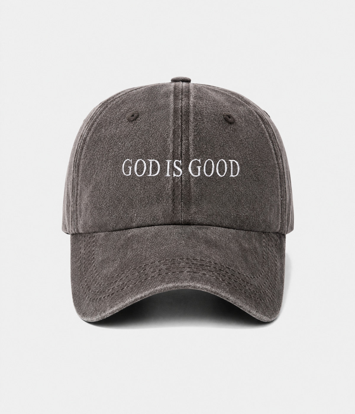 God Is Good Men's Washed Cotton Baseball Cap – view 5