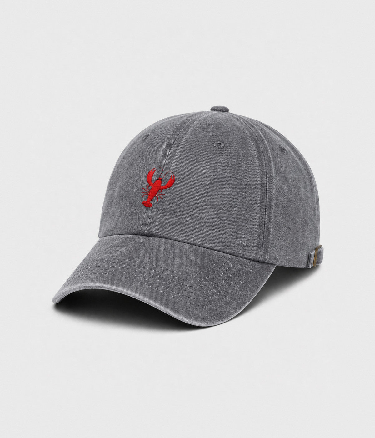 Lobster Men's Embroidered Washed Cotton Baseball Cap – view 12