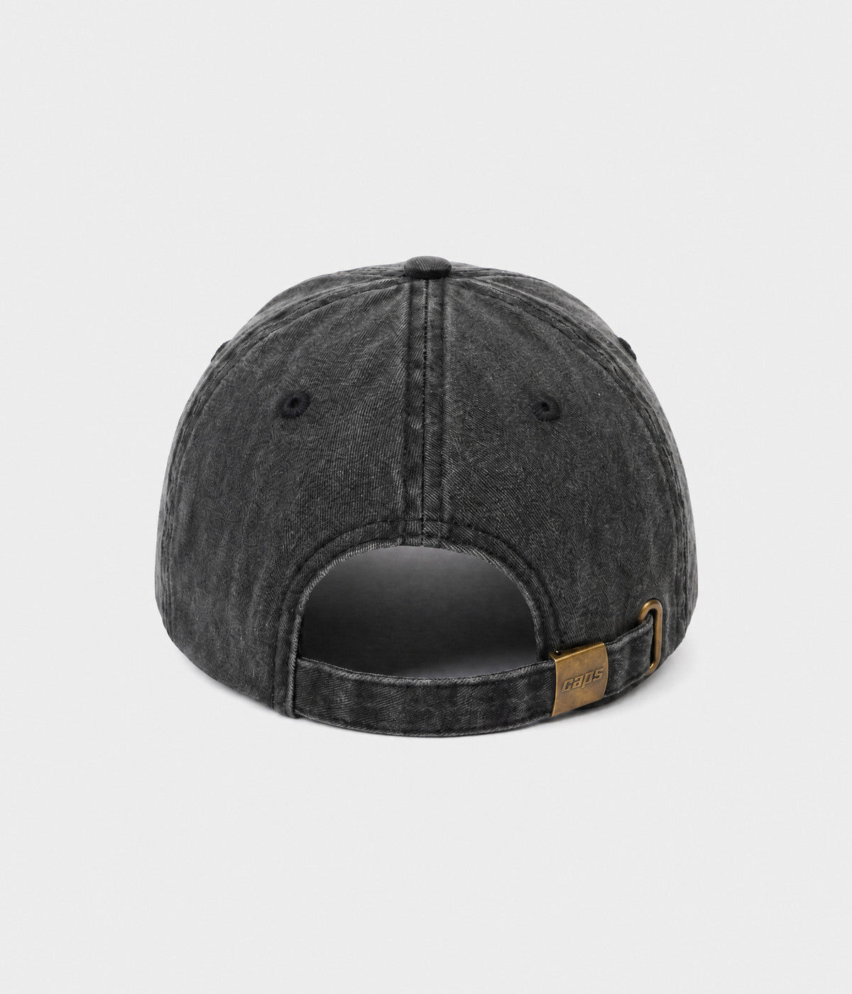 Men's Washed Cotton Baseball Cap in Black – view 4