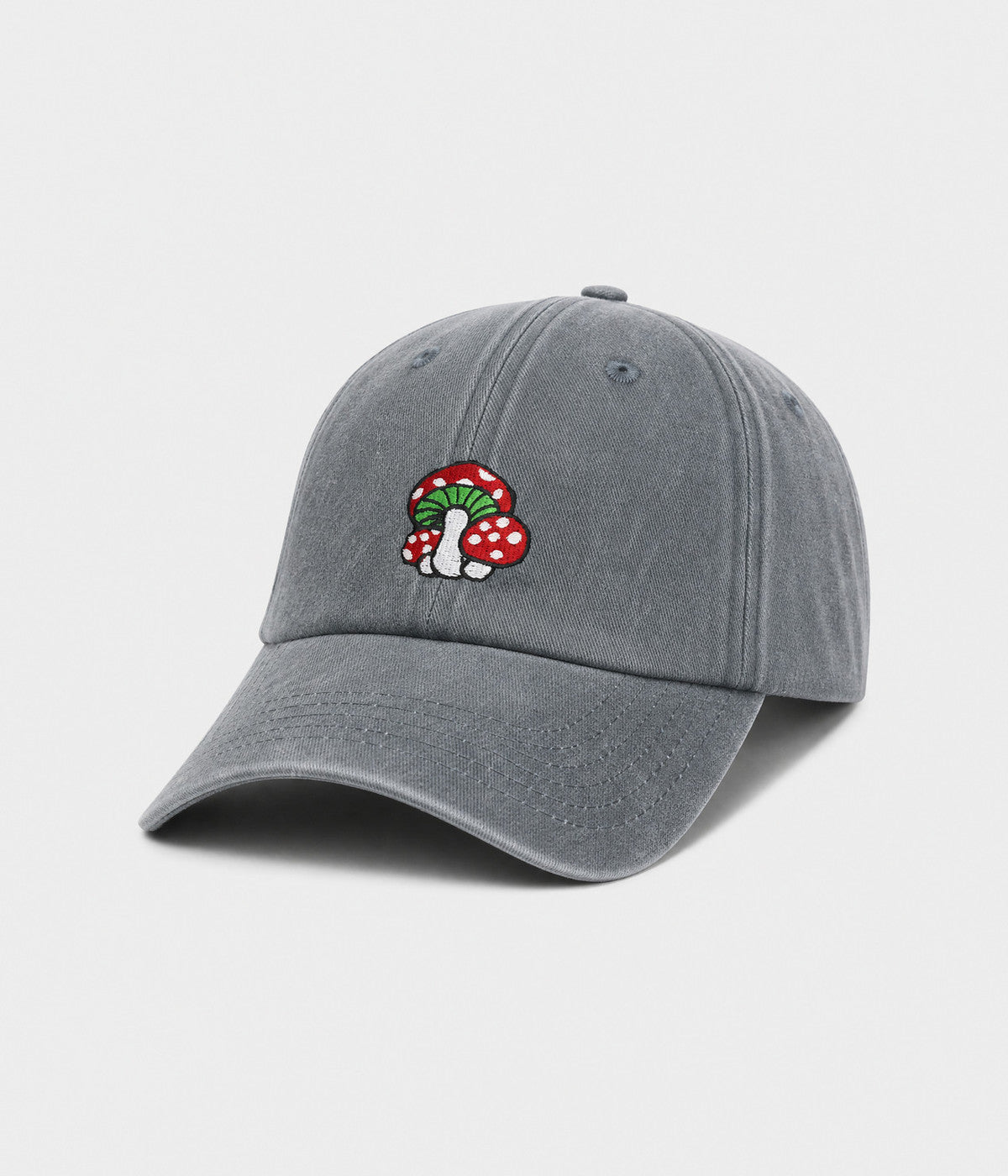 Mushroom Men's Embroidered Washed Cotton Baseball Cap – view 9