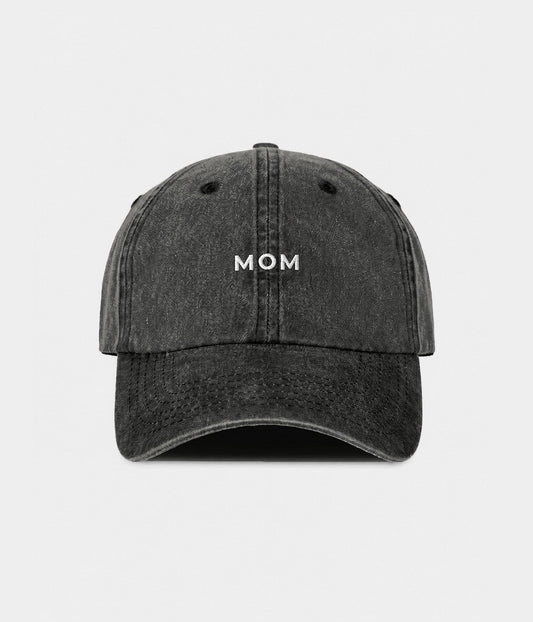 Men's Washed Cotton Baseball Cap in Black – view 1