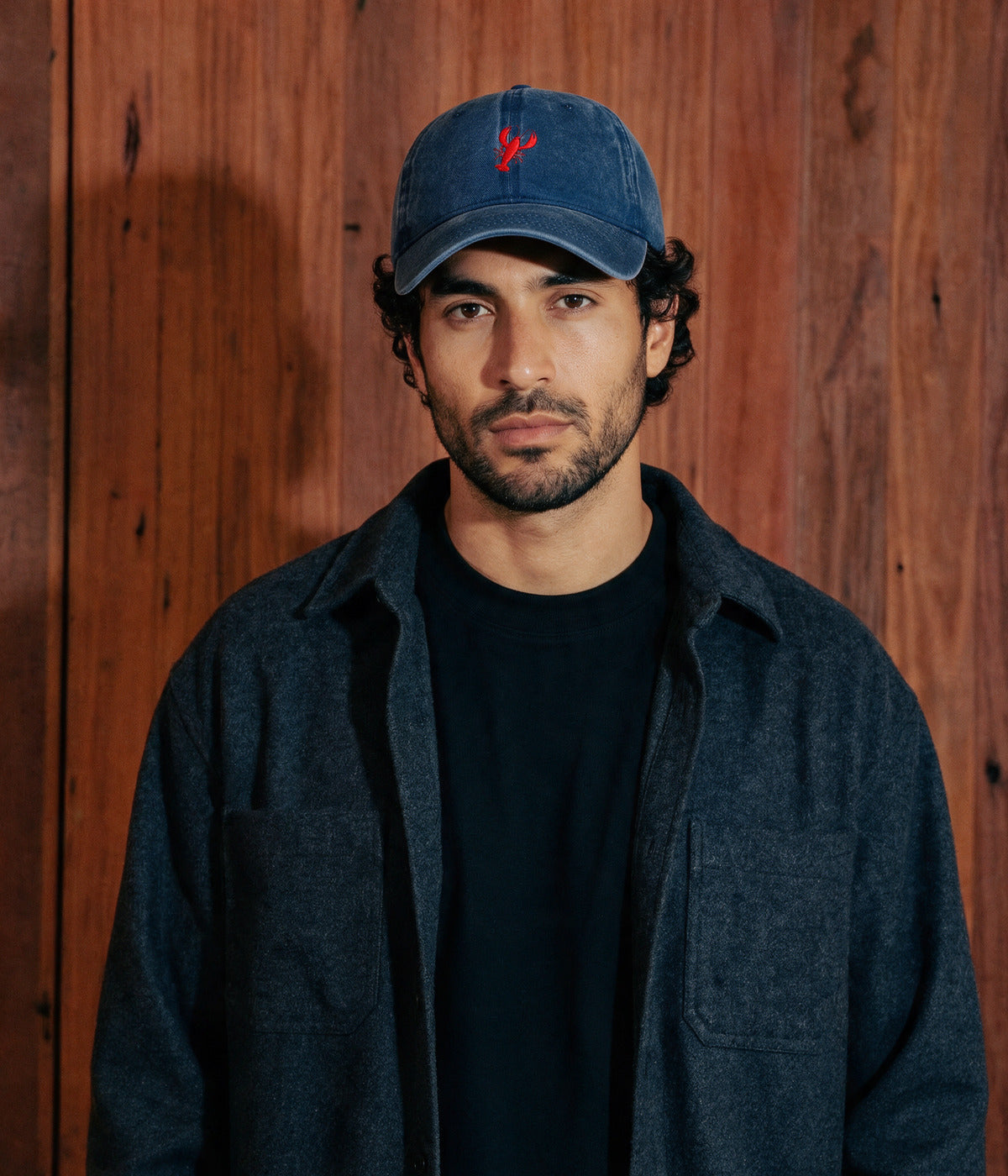Lobster Men's Embroidered Washed Cotton Baseball Cap – view 2