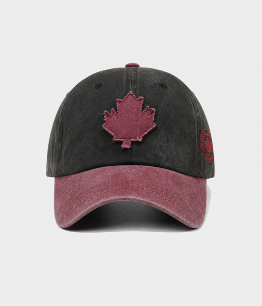 Maple Patch Men's Two-Tone Washed Cotton Baseball Cap – view 1