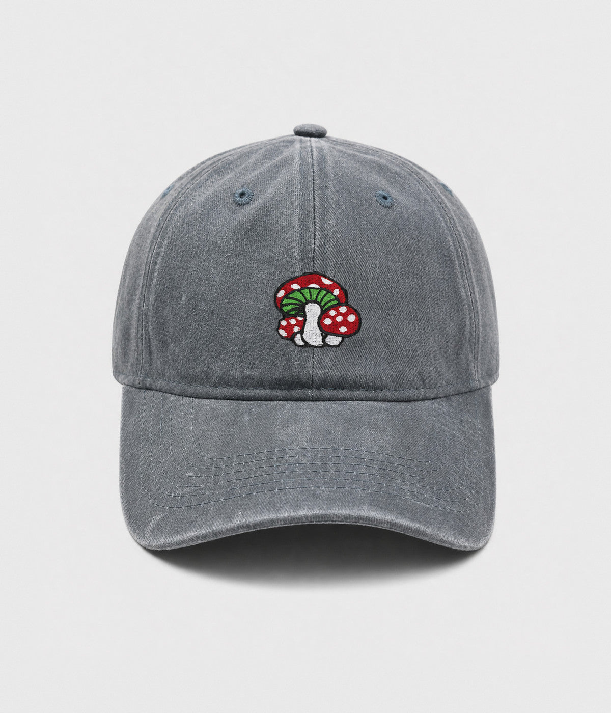 Mushroom Men's Embroidered Washed Cotton Baseball Cap – view 8