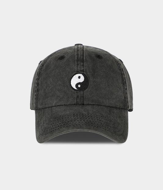 Yin-Yang Men's Embroidered Washed Cotton Baseball Cap – view 1