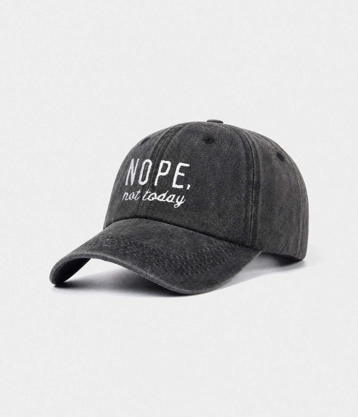 Nope, Not Today Men's Embroidered Washed Cotton Baseball Cap – view 12