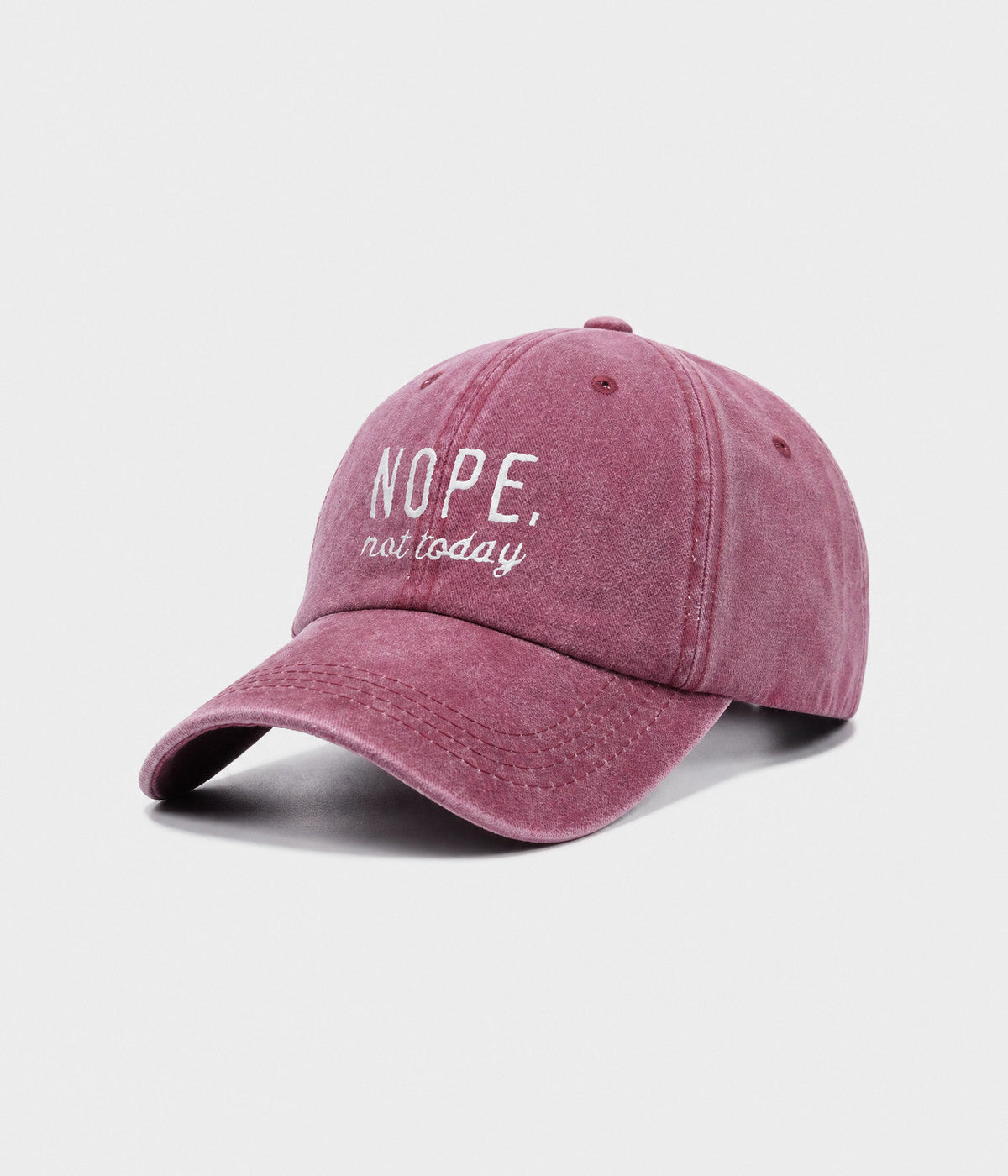 Nope, Not Today Men's Embroidered Washed Cotton Baseball Cap – view 2