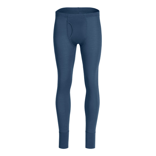 Men's Merino Wool Base Layer Trousers – Breathable Moisture-Wicking Knit, Full Range of Motion | Denim