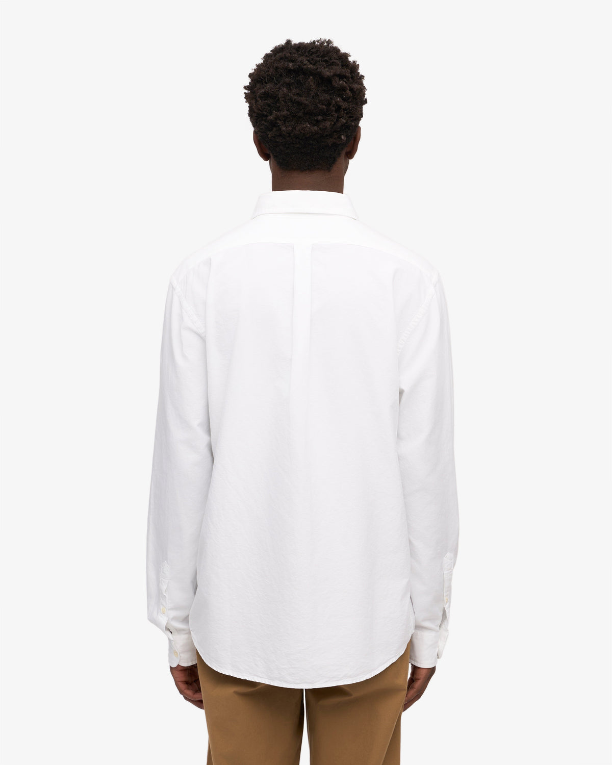 Men's Organic Cotton Oxford Shirt in Optical White – view 4