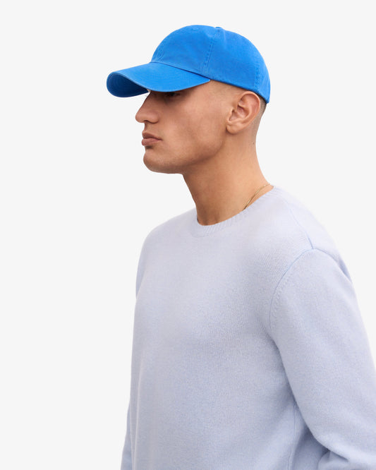 Men's Organic Cotton Baseball Cap in Pacific Blue – view 2