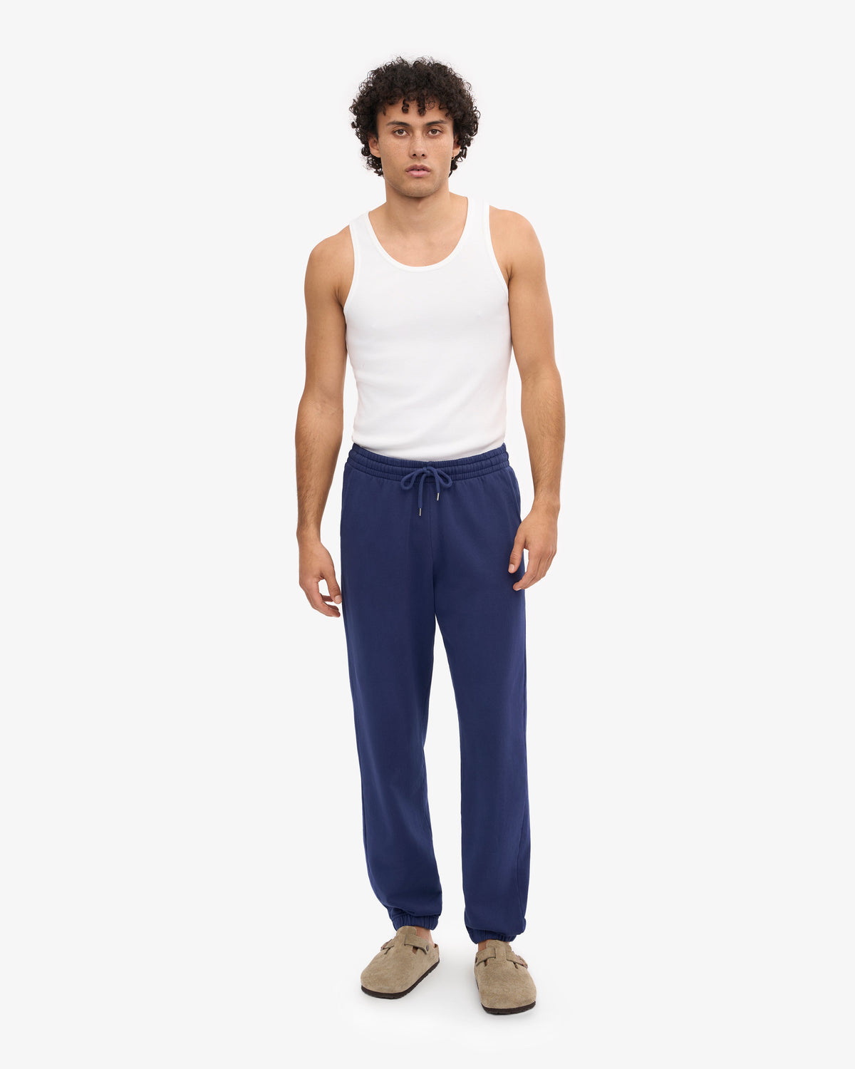 Men's Organic Cotton Sweatpants in Marine Blue – view 2