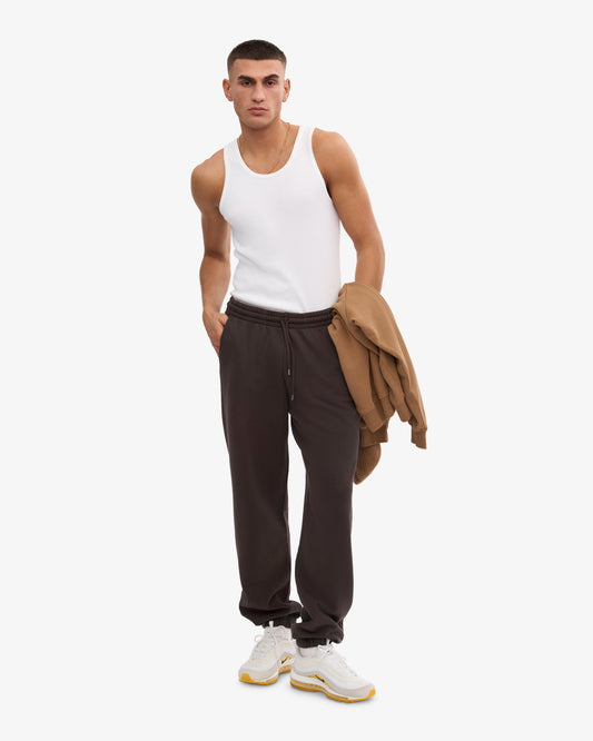 Men's Organic Cotton Sweatpants in Coffee Brown – view 2