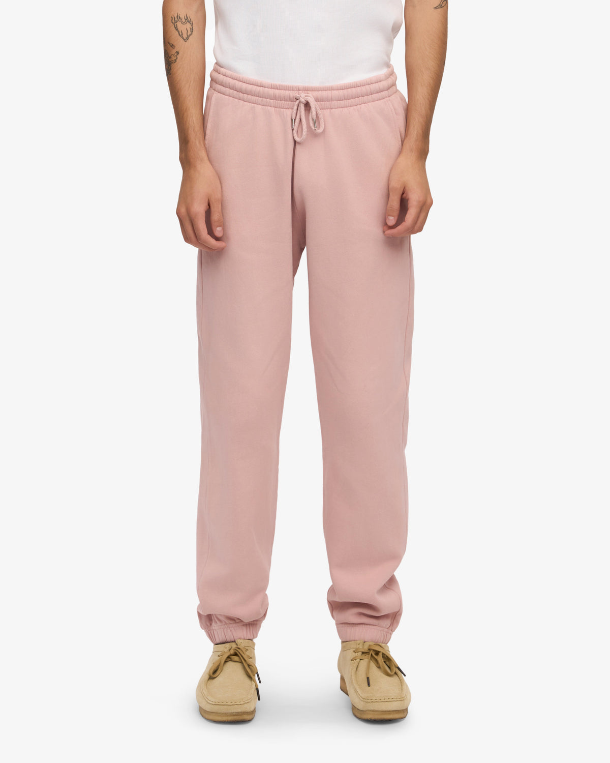 Men's Organic Cotton Sweatpants in Faded Pink – view 3