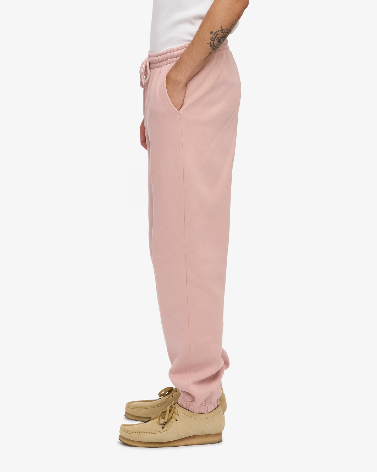 Men's Organic Cotton Sweatpants in Faded Pink – view 4