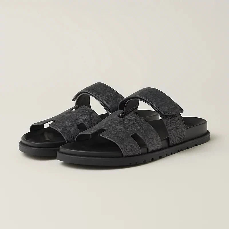 Zurique Men's Sandals – Versatile Everyday Design, Easy Warm-Weather Style | Black, Caramel