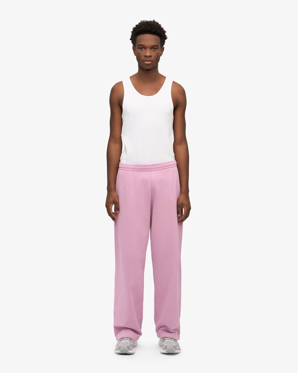 Men's Organic Cotton Straight Leg Sweatpants in Cherry Blossom – view 2