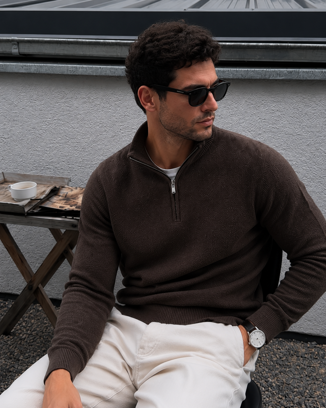 Turim Men's Cotton Stretch Knit Jumper – view 34