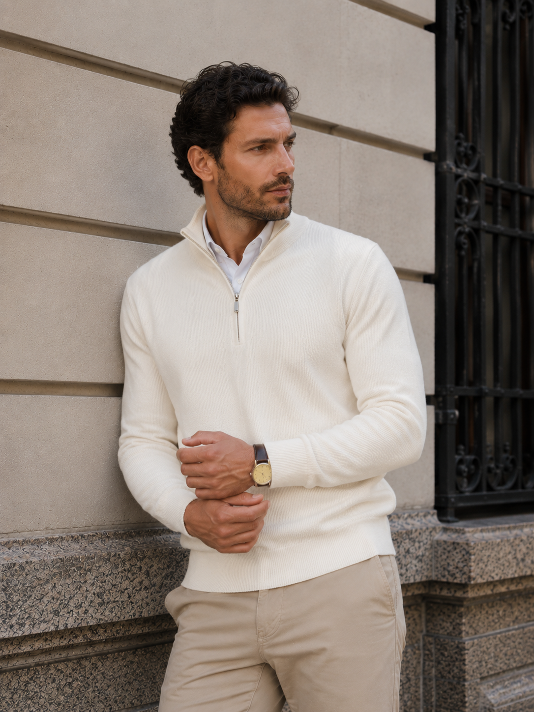 Turim Men's Cotton Stretch Knit Jumper – view 10