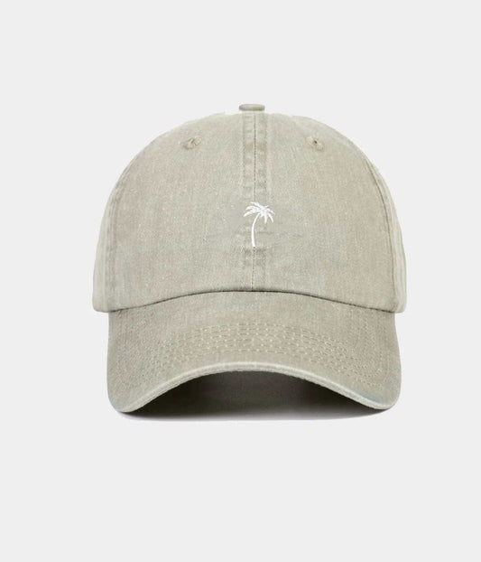 Palm Tree Men's Embroidered Washed Cotton Baseball Cap – view 1